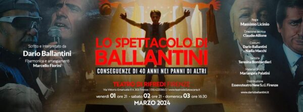 Post-It: Dario Ballantini a Firenze. Teatro d Rifredi 01\02\03 Marzo.
